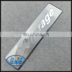 Competitive Price Silver Custom Brushed Badge Aluminum Label thumbnail-3