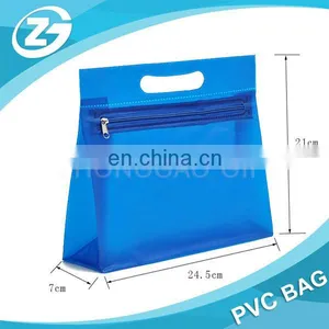 Custom Zipper Closure Die-cut Handle Cosmetic PVC Bag thumbnail-3