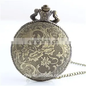 Shun Zi Novel Fashion Poker Bronze Retro Unisex Antique Quartz Pocket Watch Jewelry thumbnail-3