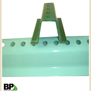Green Painted u Shape Galvanized Perforated Post thumbnail-2