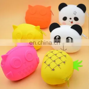 Promotion Mini Owl Shape Coin Bag Women Clutch Key Purse Pouch Silicone Fancy Ladies Cartoon Wallet thumbnail-7