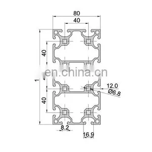 SHENGXIN T Slot 80160A Industrial Aluminium Extrusion Proiles thumbnail-2