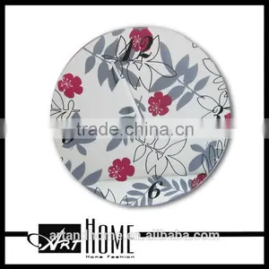 Round Printing Glass Wall Clock thumbnail-1