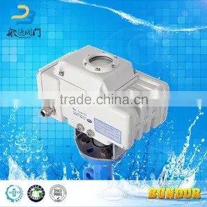 China Manufacture Cast Iron Motorized Double Flange Butterfly Valve Price thumbnail-5