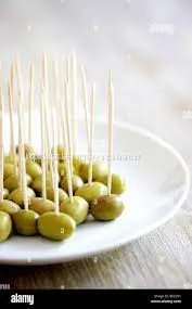 Cocktail Sticks for Olives Cheese Cocktail Picks Green Olive Toothpick thumbnail-1