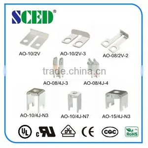 PCB Terminal Brass With Screw M4 AO-15/6J-N2 Silver Color thumbnail-3