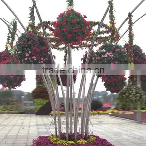 Vertical Hanging Garden Flower Ball Set/artificial Flower Pots With Chain thumbnail-4