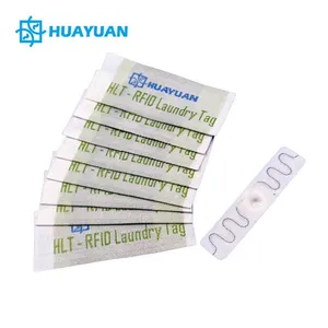 UHF Fabric Textile Waterproof RFID Laundry Tag Programmable Washable Laundry Transponder thumbnail-3