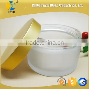 200ml Frosted Round Cream Jar With Golden Lid Quality Choice thumbnail-1