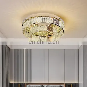 Luxury Style Interior Decoration Dining Room Living Room Modern Crystal LED Ceiling Lamp thumbnail-1