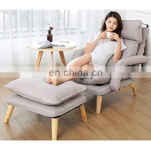 Lazy Sofa Bedroom Sofa Creative Recliner Sofa Leisure Folding Chair thumbnail-2