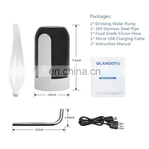 Portable Smart USB Automatic Electric Pump Rechargeable Drinking Water Dispenser Electric Drinking Bottle Water Pump Dispeners thumbnail-3
