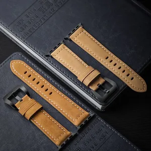 For Apple Watch Band 42mm 38mm Genuine Leather Replacement Strap for IWatch Band for Apple Watch Series 6 se Sport and Edition thumbnail-5