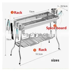 Customized Stainless Bbq Grill Charcoal Outdoor thumbnail-4