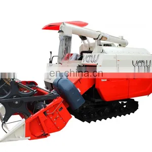 YAZU DC70+ Harvetser Chinese Manufacturer Combine Harvester Similar Kubota DC70 With Lifting Chassis thumbnail-3