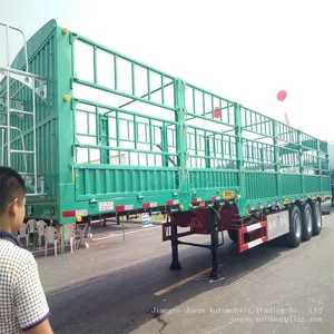 Flat Blue Semi Trailer Export Semi-trailer Customized Export Semi-trailer thumbnail-5