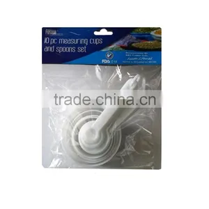 10pcs Kitchen Tool Set Plastic Measuring Spoons and Measuring Cups Measuring Tools Set thumbnail-1