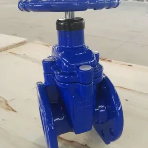 DIN Soft Seal Gate Valve Cast Iron WCB A216 GGG50 PN16 High Temperature Industrial Pipeline Valve thumbnail-3
