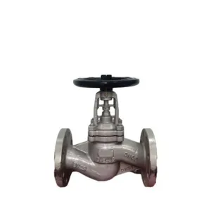 DIN Standard GS-C25/WCB PN25 Cast Steel Flanged Bellow Sealed Globe Valve thumbnail-4