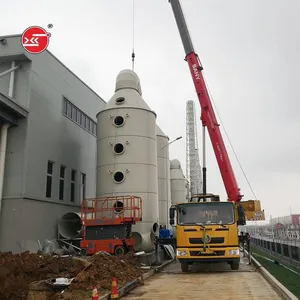Fiberglass Purification Tower for Washing Acid Mist, Vertical Alkaline Washing Spray Tower, Acid-base Waste Gas Purification Equipment thumbnail-4