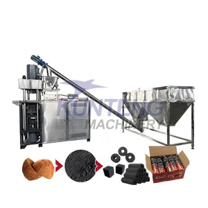 Wood Coconut Shell Sawdust Hookah Charcoal Briquette Machine Production Line Hookah Shisha Charcoal Making and Packing Machine EPC thumbnail-1