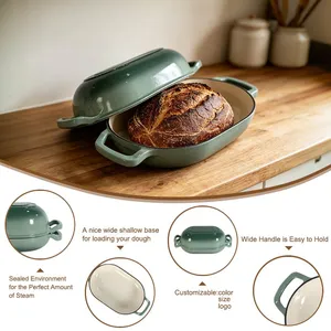 Private Label 2 in 1 Enameled Cast Iron Sourdough Bread Oven thumbnail-5