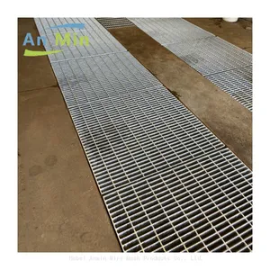 Hot-dip Galvanized Steel Grating Stair Treads, Drainage Trench Covers, and Steel Grating Panels—manufacturer for Power Plant Applications. thumbnail-3