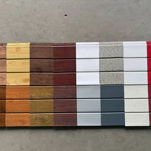 Polyurethane Metal Insulation Board Metal Embossed Panel PU Insulated Panel thumbnail-1