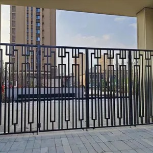 Zinc Steel Fence Panel 2.4m Height, 50x200mm Welded Mesh, Hot Dip Galvanized 85μm thumbnail-3