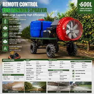 600L Remote Control Fog Cannon Sprayer Machine for Construction Dust Suppression and Agricultural Spray thumbnail-1