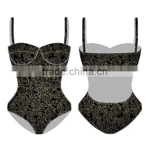 (ODM/OEM Factory) 2016 Low Moq Open Hot Sexy Girl Photo Muslim Women Swimwear Cro thumbnail-3