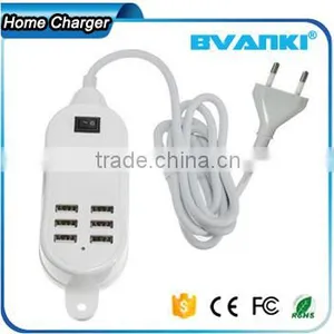 2016 Trending Products 25W 5A 6 Ports Wall Usb Tablet Charger for Mobile Phone for Iphone6 Bulk Buy From China Free Sample Supplier's Choice thumbnail-1