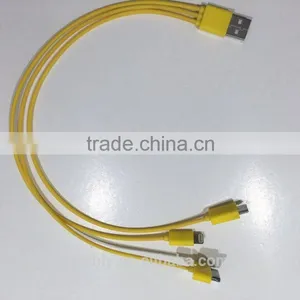New Color Blister Pack for Green Color 3 In 1 USB Charger Cable for Iphone and for Samsung Use of Cable thumbnail-3
