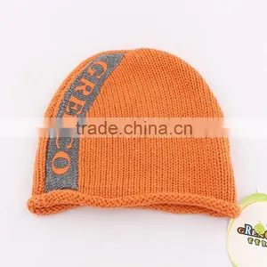 2015 Wholesale Organic Wool Baby Hats Baby Fitted Hats Soft Kids Caps Childrens Knitted Hat thumbnail-4
