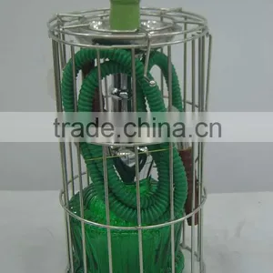 Glass & Metal Hukka With Cage thumbnail-1