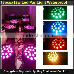 Rgbw 4in1 Waterproof 18x12w Led Par Light, 18 Pcs Rgbw 4 in 1 10w Leds Stage Par Light Manufacture thumbnail-1