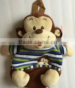 Monkey Plush Backpack/stuffed Monkey Backpacks/Wholesale Plush Monkey Backpack thumbnail-1