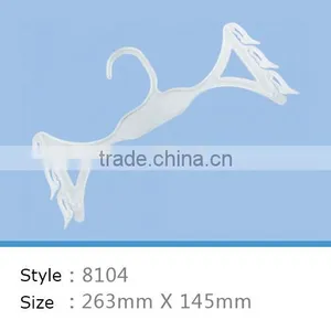 High Quality 3 Pack Plastic Clothes Hanger for Underwear and Bra thumbnail-2