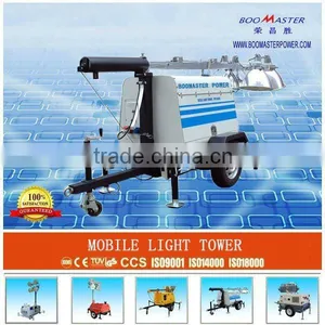 Chinese Engine Light Tower Move by Trailer thumbnail-1