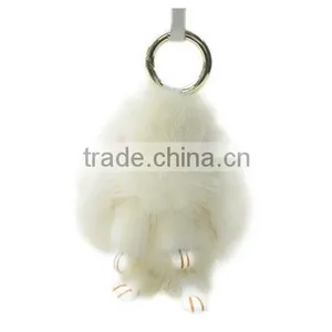 Rabbit Fur Baby Animal Nursery Doll Toys Home Decoration Pendant Hanging Ornements Christmas Gifts For Children thumbnail-3