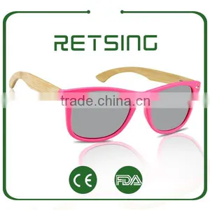 Bamboo Wooden Sun Glasses Metal Hinge Sunglasses Custom Sunglasses thumbnail-1