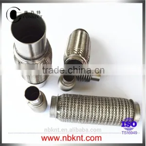 8" Length Stainless Steel Flexible Pipe Without Inter Liner for Auto Exhaust System thumbnail-2