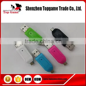 USB OTG Card Reader Universal USB OTG TF/SD Card Reader Phone Extension Headers USB OTG Adapter For Android thumbnail-1