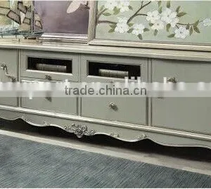 Fench Style Classic Living Room Furniture Wood Tv Cabinet thumbnail-6