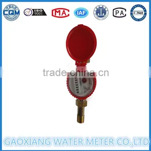 Brass Body Single Jet Mechanical Water Meter,hot Water Mfeter thumbnail-2