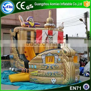 New Style Funny Small Indoor Pirate Ship Inflatable Dry Slide for Sale Supplier's Choice thumbnail-1