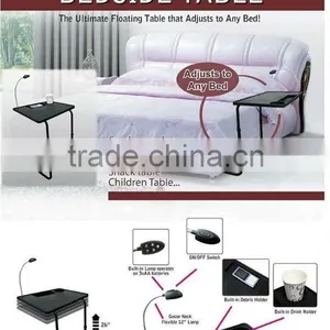Bedside Table As Seen On TV,built in LED Lamp,Adjusts to Any Bed thumbnail-1