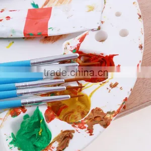 Wholesale 6 Pcs 2015 New Professional Nylon Hair Wood Handle Artist Paint Brush Set thumbnail-5