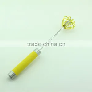 14'' Silicone Hand Mixer Hand Push Down Egg Beater thumbnail-1