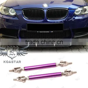 Universal Adjustable Front Bumper Lip Rod Splitter Strut Tie Bar Support thumbnail-1